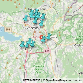 Mappa Via Adriatico, 21100 Varese VA, Italia (3.69)