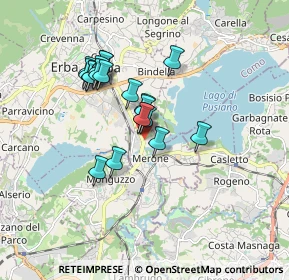 Mappa Via Vallassina, 22046 Merone CO, Italia (1.35)