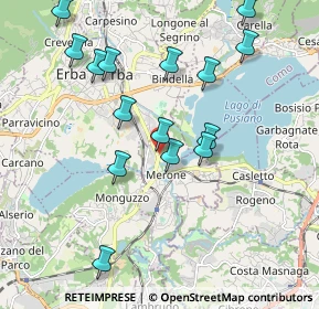 Mappa Lurago D'erba, 22046 Merone CO, Italia (2.00933)