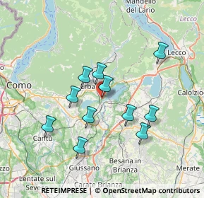 Mappa Via Vallassina, 22046 Merone CO, Italia (6.24091)