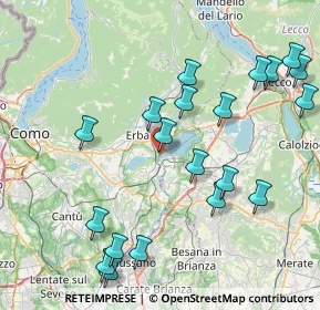 Mappa Lurago D'erba, 22046 Merone CO, Italia (9.176)