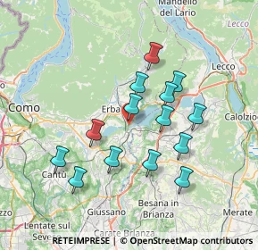 Mappa Via Vallassina, 22046 Merone CO, Italia (6.37143)