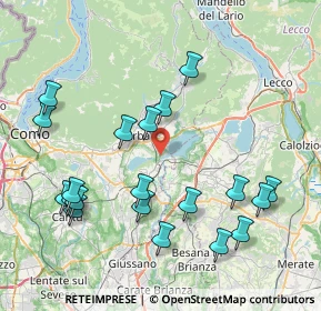 Mappa Via Vallassina, 22046 Merone CO, Italia (8.852)