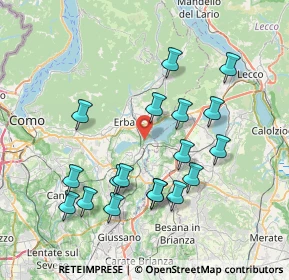 Mappa Via Vallassina, 22046 Merone CO, Italia (7.59389)