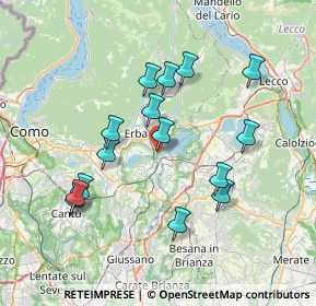 Mappa Via Vallassina, 22046 Merone CO, Italia (6.97933)