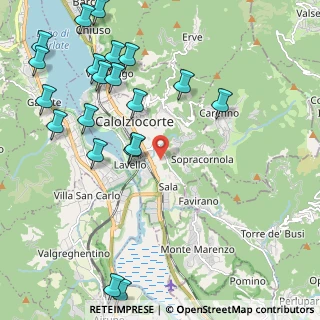 Mappa Via Tiziano Vecellio, 23801 Calolziocorte LC, Italia (2.6855)
