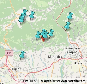 Mappa Contrà, 36062 Lusiana Conco VI, Italia (7.4325)