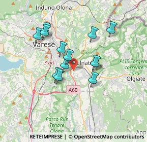 Mappa Via Bruno Buozzi, 21046 Malnate VA, Italia (2.93462)