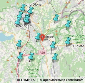 Mappa Via Bruno Buozzi, 21046 Malnate VA, Italia (4.44105)
