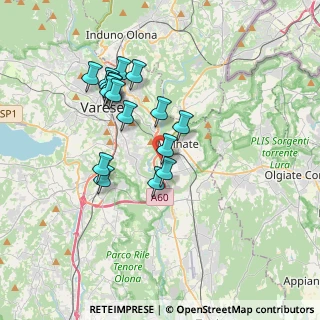 Mappa Via Bruno Buozzi, 21046 Malnate VA, Italia (3.24529)