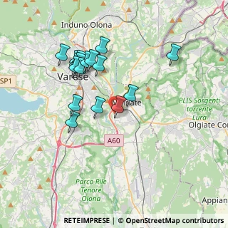 Mappa Via Bruno Buozzi, 21046 Malnate VA, Italia (3.53118)