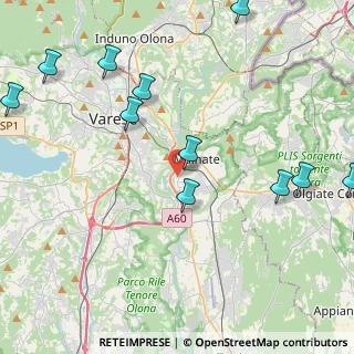 Mappa Via Bruno Buozzi, 21046 Malnate VA, Italia (5.32727)