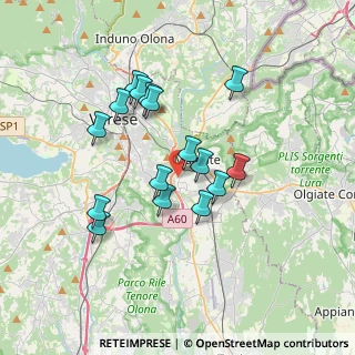 Mappa Via Bruno Buozzi, 21046 Malnate VA, Italia (3.085)