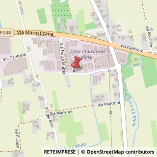 Mappa Via E. Mattei, 20, 31010 Maser, Treviso (Veneto)