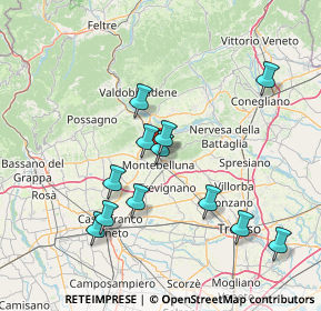 Mappa Via Ambrosi Bartolomeo, 31044 Montebelluna TV, Italia (14.38583)