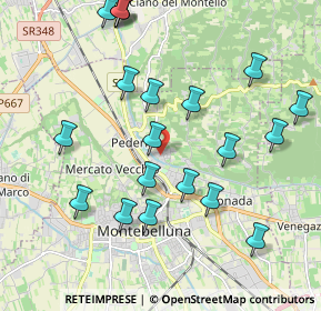 Mappa Via Ambrosi Bartolomeo, 31044 Montebelluna TV, Italia (2.1855)
