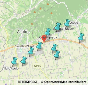 Mappa Via Bosco, 31010 Maser TV, Italia (1.88091)