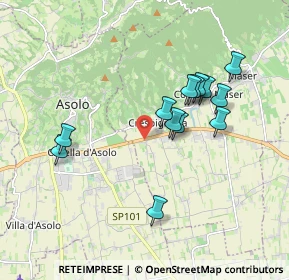 Mappa Via Bosco, 31010 Maser TV, Italia (1.68154)