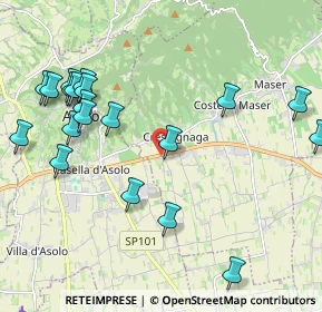 Mappa Via Bosco, 31010 Maser TV, Italia (2.4025)