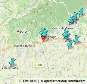 Mappa Via Bosco, 31010 Maser TV, Italia (2.37818)