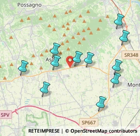 Mappa Via Bosco, 31010 Maser TV, Italia (4.10182)