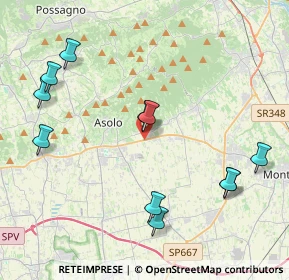 Mappa Via Bosco, 31010 Maser TV, Italia (4.58455)