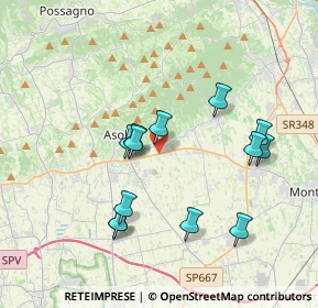 Mappa Via Bosco, 31010 Maser TV, Italia (3.52846)