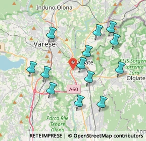 Mappa Via Buozzi, 21046 Malnate VA, Italia (3.71538)
