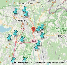 Mappa Via Buozzi, 21046 Malnate VA, Italia (5.37471)