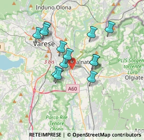 Mappa Via Buozzi, 21046 Malnate VA, Italia (2.92231)