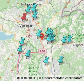 Mappa Via Buozzi, 21046 Malnate VA, Italia (3.75118)