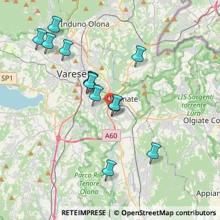 Mappa Via Buozzi, 21046 Malnate VA, Italia (3.84846)