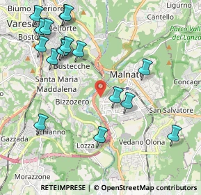 Mappa Via Buozzi, 21046 Malnate VA, Italia (2.39118)