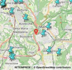 Mappa Via Buozzi, 21046 Malnate VA, Italia (3.6445)