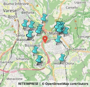 Mappa Via Buozzi, 21046 Malnate VA, Italia (1.546)