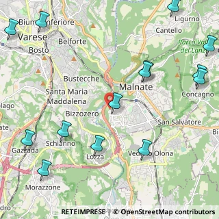 Mappa Via Buozzi, 21046 Malnate VA, Italia (3.00357)