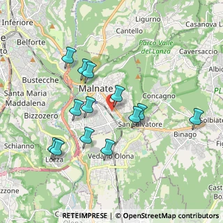 Mappa Via Francesco Baracca, 21046 Malnate VA, Italia (1.78308)