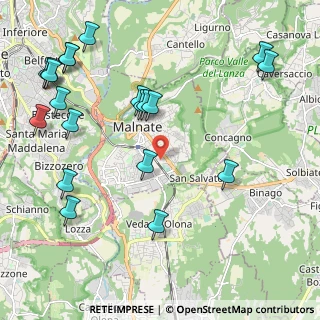 Mappa Via Francesco Baracca, 21046 Malnate VA, Italia (2.62)