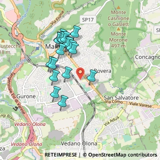 Mappa Via Francesco Baracca, 21046 Malnate VA, Italia (0.849)
