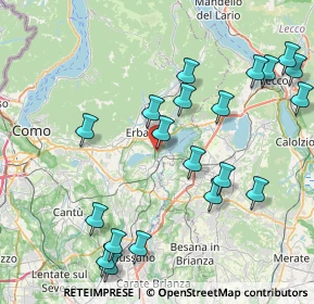 Mappa Via VIII Marzo, 22046 Merone CO, Italia (9.219)