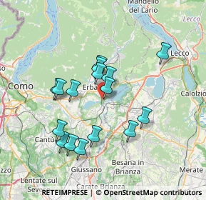 Mappa Via VIII Marzo, 22046 Merone CO, Italia (6.3725)