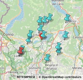 Mappa Via VIII Marzo, 22046 Merone CO, Italia (6.96733)