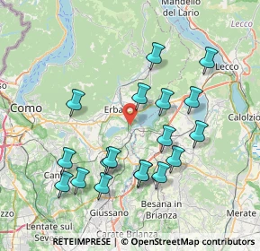 Mappa Via VIII Marzo, 22046 Merone CO, Italia (7.61222)