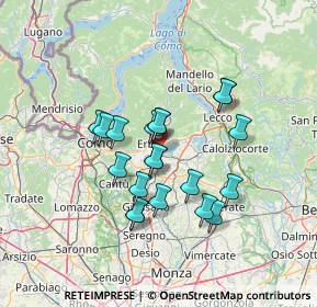 Mappa Via VIII Marzo, 22046 Merone CO, Italia (11.2085)