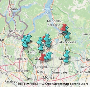 Mappa Via VIII Marzo, 22046 Merone CO, Italia (11.604)