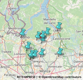 Mappa Via VIII Marzo, 22046 Merone CO, Italia (11.09083)