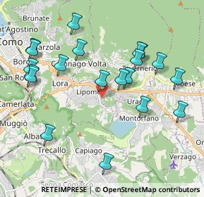 Mappa Via G. Morandi, 22030 Lipomo CO, Italia (2.1635)