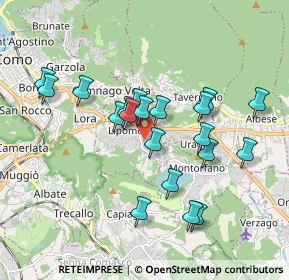 Mappa Via G. Morandi, 22030 Lipomo CO, Italia (1.6725)