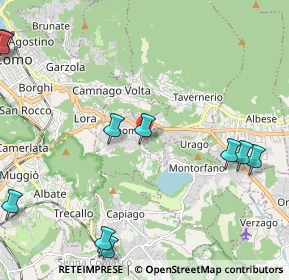 Mappa Via G. Morandi, 22030 Lipomo CO, Italia (3.06727)