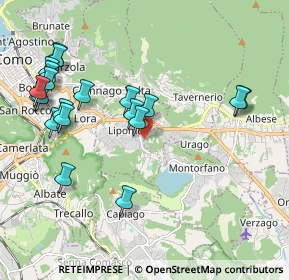 Mappa Via G. Morandi, 22038 Tavernerio CO, Italia (2.2425)